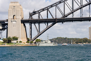 Image showing Bridge and Warship