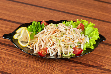 Image showing Salad with calamary