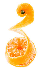 Image showing Peeled Tasty Sweet Tangerine Orange Mandarin Fruit