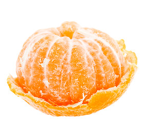 Image showing Peeled Tasty Sweet Tangerine Orange Mandarin Fruit