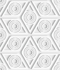 Image showing Geometrical rhombus seamless pattern cut out