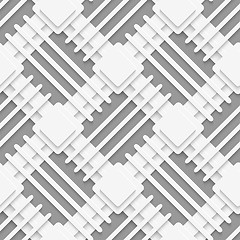 Image showing White squares and lines layered on gray