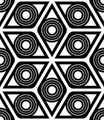 Image showing Geometrical rhombus seamless pattern