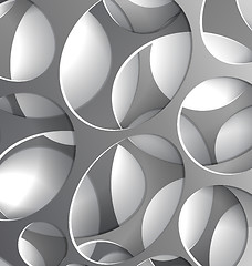 Image showing Steel wholes background abstract