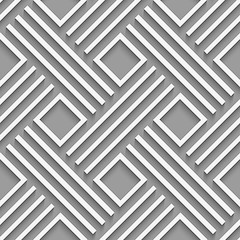 Image showing Gray crossed lines and squares seamless