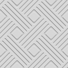 Image showing Gray embossed lines and squares seamless