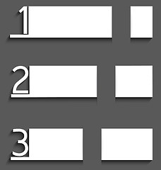 Image showing Infographic  white paper with numbers