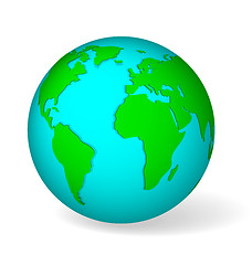 Image showing Blue globe vector