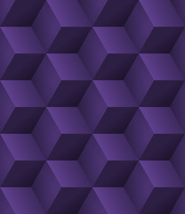 Image showing 3d purple cubes seamless