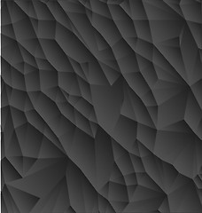 Image showing Abstract black polygonal simple