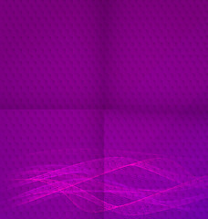 Image showing Abstract purple wavy with folds