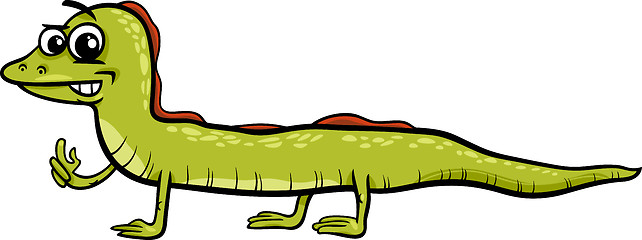 Image showing lizard reptile cartoon illustration