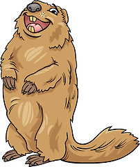 Image showing marmot animal cartoon illustration