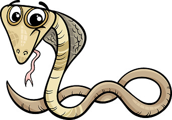 Image showing cobra animal cartoon illustration