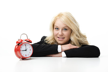 Image showing Laughing blond woman