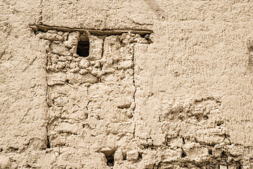 Image showing Clay wall Birkat al mud