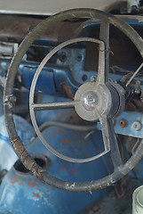 Image showing Battered steering wheel