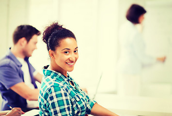 Image showing international student studying in college