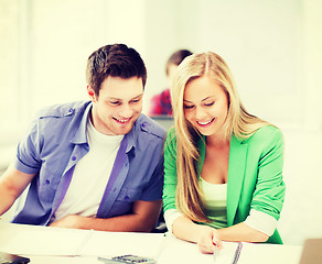 Image showing students doing mathematics at school