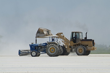 Image showing Tractor and wheel loader
