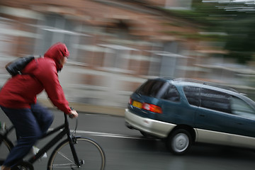 Image showing Traffic in the rain