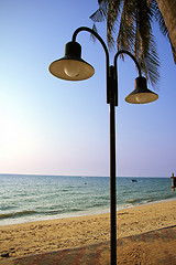 Image showing Lamp on the beach