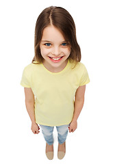 Image showing smiling little girl over white background