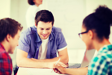 Image showing group of students studying at school