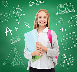 Image showing happy and smiling teenage girl