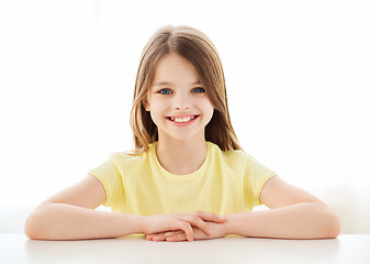 Image showing beautiful little girl at home