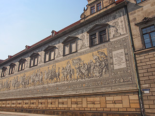 Image showing Fuerstenzug Procession of Princes in Dresden, Germany