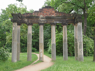 Image showing Sieben Saeulen ruins in Dessau Germany