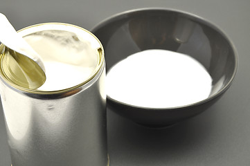 Image showing Detailed and colorful image of tin can with coconut milk