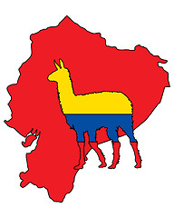 Image showing Lama Ecuador 