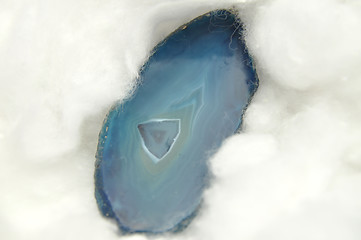 Image showing Agate mineral on felt