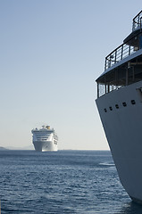 Image showing cruise ship in harbor