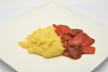 Image showing Detailed but simple image of  polenta dish