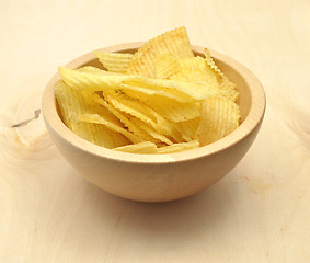 Image showing Detailed but simple image of potato chips