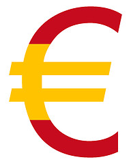 Image showing Spanish Euro