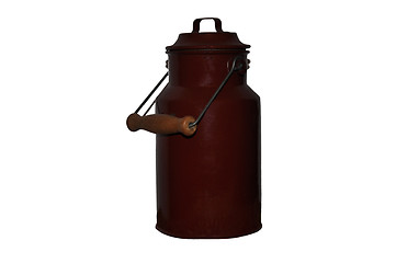 Image showing Old milk can