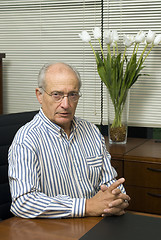 Image showing senior executive in office