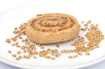 Image showing Spiral hazelnut cookies