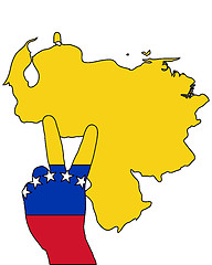 Image showing Venezuela hand signal