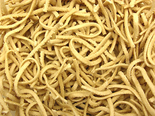 Image showing A close up view at uncooked wholemeal spaetzle