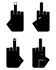 Image showing Hand sign insult