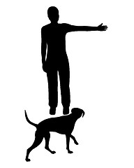 Image showing Dog training (obedience): Command: Go right!