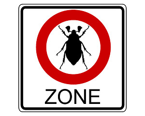 Image showing Cockchafer traffic sign