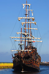 Image showing Old sailing-ship