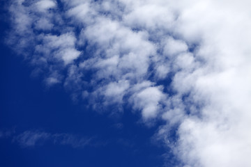 Image showing Blue sky with clouds in nice day