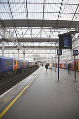 Image showing London Train Underground Waterloo Station